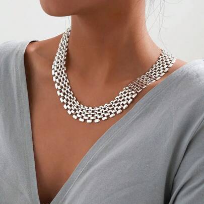 Exaggerated Cuban Chunky Thick Chain Necklace For Women High Quality Big Iron Metal Choker Link Grunge Jewelry Steampunk Men New