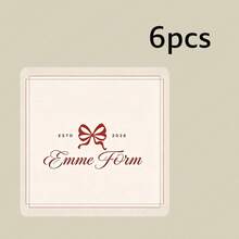 Customized Modern Wedding Stickers, Customized Wedding Napkin Labels, Personalized Wedding Stationery, Wedding Napkin Stickers, Box Stickers, Packaging Stickers, Gift Stickers, Message Stickers - Square Stickers - View 37