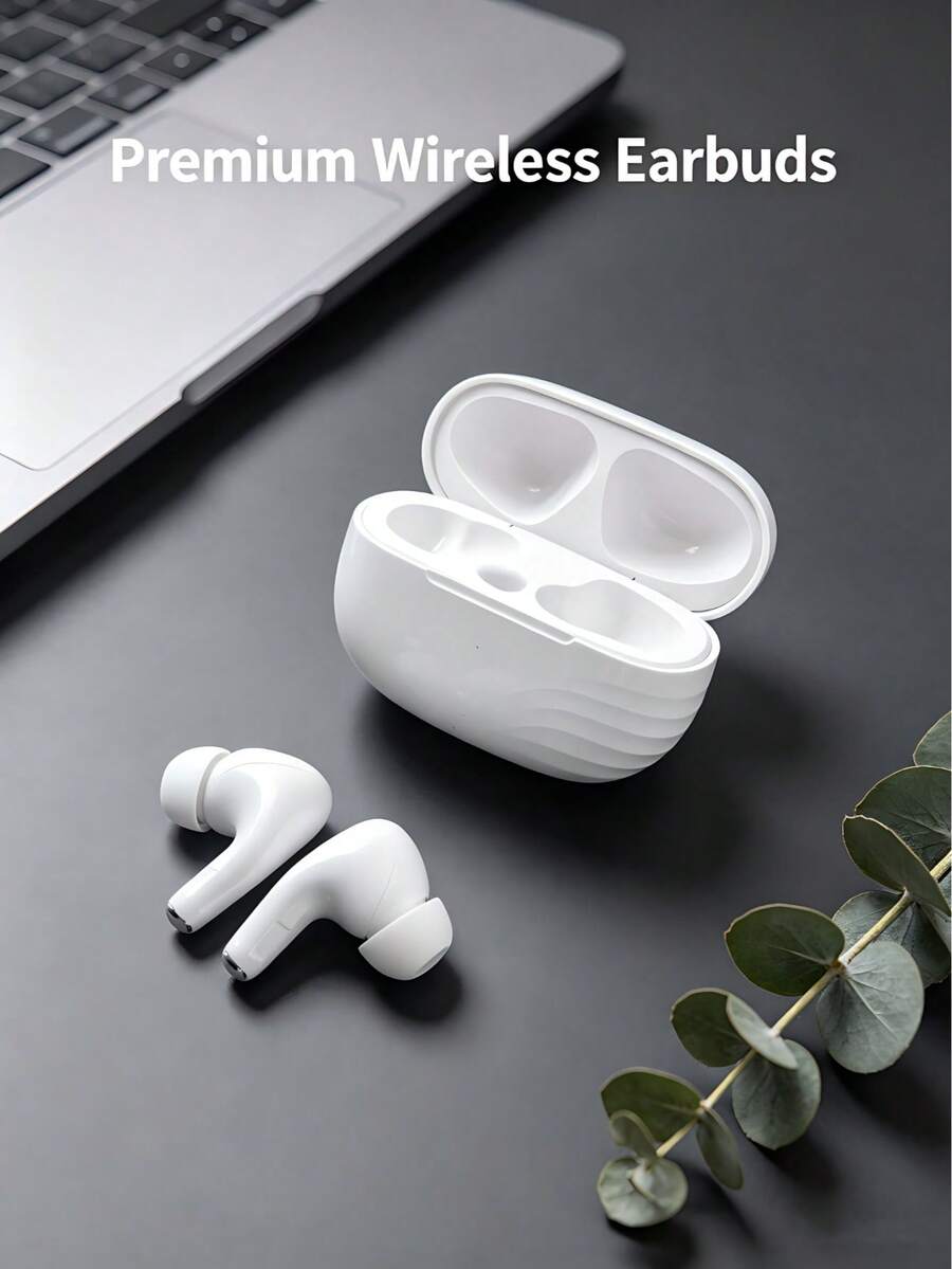 Écouteurs sans fil Bluetooth - Contrôle tactile, microphone HD, longue durée de vie de la batterie, stéréo - Compatible avec les appareils iOS et Android - Cadeau de vacances idéal pour les étudiants, les travailleurs de bureau, les passionnés de fitness et les voyageurs - S32 - Voir 1