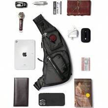 Sling Bag Chest Shoulder Backpack Crossbody Bags Casual Daypack Men Women Black - 2620N - Small + Black-2620n - View 4