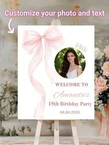 Elegant Wedding Welcome Sign Template, Wedding Welcome Sign, Wedding Photo Collage, Modern Welcome Sign, Printable Wedding Reception Poster - Multicolor - View 2