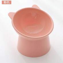 1个宠物喂食碗，倾斜边缘设计保护颈部，大直径，适用于狗/猫的食物/水碗，PP材质，防溢喂食器 - 1公升 - 查看 7