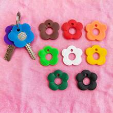 8/5/3/1pcs Cute Floral Pattern Retractable Keychain, 1.18 Inch Silicone Keyring, Portable Key Identifier, Suitable For Home And Office Storage, Great For Daily Life And Holiday Gifts - Multicolor - View 11