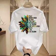 Camiseta estampada de manga corta de algodón puro para hombre, de marca europea y americana de moda, nueva colección de verano, camiseta unisex versátil de cuello redondo para hombre. YUDH - 200 g de algodón puro - blanco - Ver 6