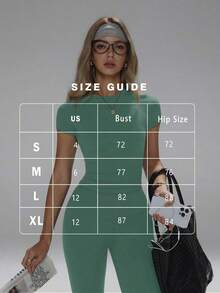 Conjunto de yoga para mujer, pantalones deportivos de cintura alta, conjunto deportivo moldeador de 2 piezas, conjunto de yoga con control de abdomen, camiseta de cuello redondo ajustada emparejada con pantalones de yoga de cintura alta, conjunto esen - Verde - Ver 3