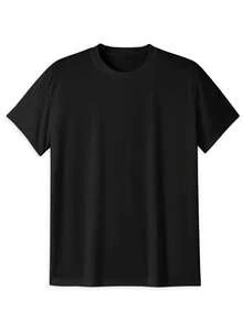 Talla Grande, Camiseta Negra Extra Grande para Mujer con Elegante Estampado de Rosas - Blusa de Manga Corta y Cuello Redondo, Suave y Elástica, para Uso Casual y Semi-Formal - Lavable a Máquina, Cómoda para Uso Diario para Mujeres de Tallas Grandes - Negro - Ver 5