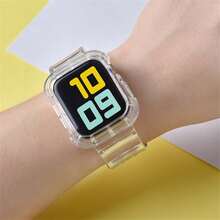 BEIMUSON Funda protectora transparente todo en uno para Apple Watch Ultra, Series 11/10/9/8/7/6/5/4/3, cobertura completa a prueba de golpes, carcasa blanda, ligera y duradera, instalación sin herramientas - Multicolor - Ver 2