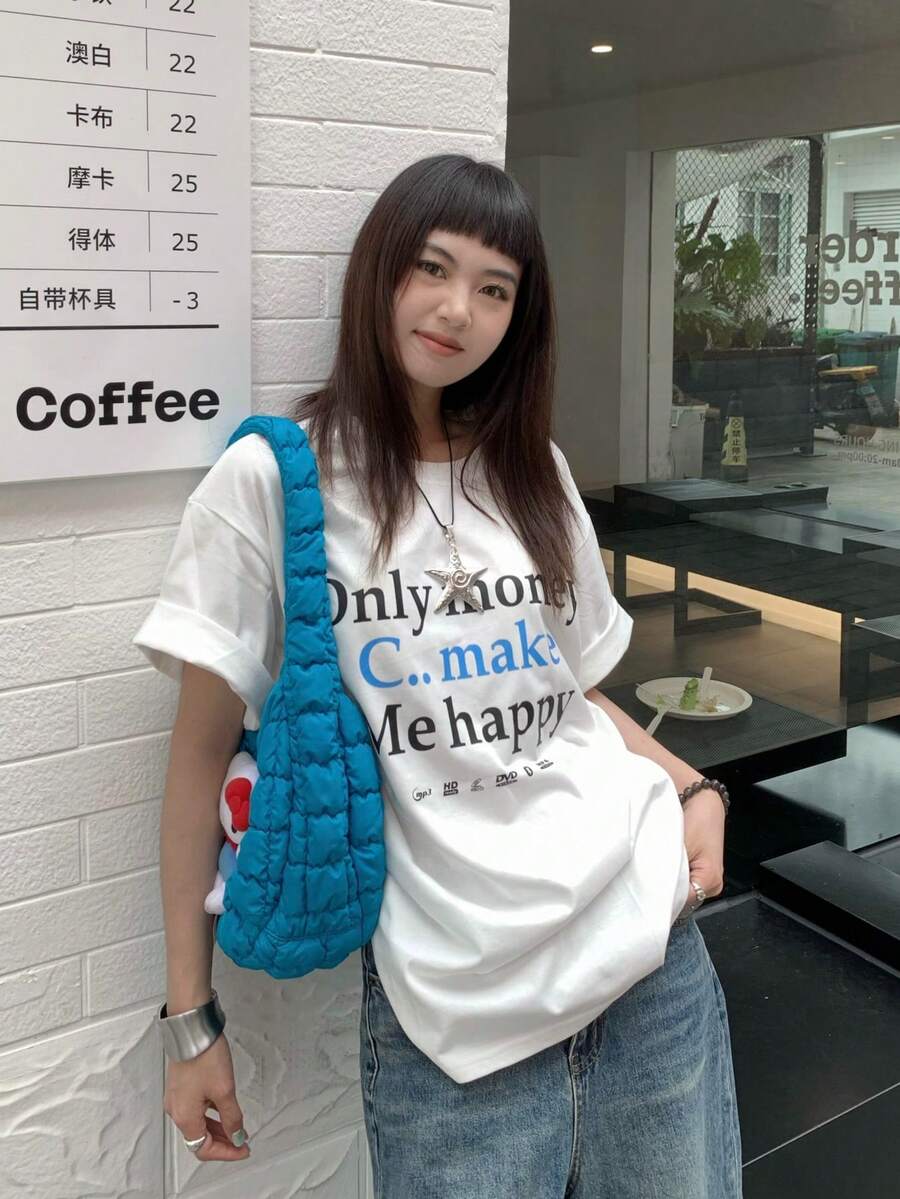 New Summer Short-Sleeved Cotton Printed Top, Stylish And Relaxed T-Shirt