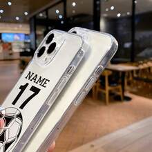 Ốp điện thoại trong suốt tùy chỉnh với thiết kế bóng đá, phù hợp cho iPhone 17 16 15 14 13 12 11 Pro MAX Plus, ốp điện thoại cá nhân hóa với văn bản tùy chỉnh, quà tặng kỷ niệm, quà tặng ngày Valentine, quà tặng sinh nhật, quà tặng đám cưới. - Trong sáng - Xem 6