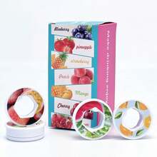 1pc Oval Shaped Fragrance Diffuser Ring, Suitable For Water Bottles, Cups, Outdoor Activities, Fruit Scented Accessory - Multicolor - View 10