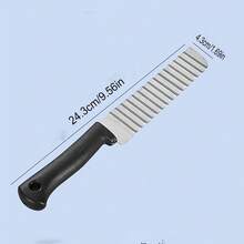 1pc Stainless Steel Deep Wave Potato Wavy Knife, Household Wavy Fry Cutter Slicer - Multicolor - View 4