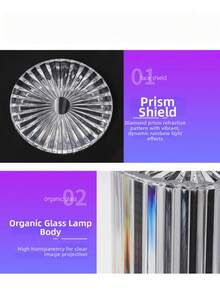 4D Panoramic RGB Voice-Activated Light With Music Control LED, 18 Lighting Modes, Modern Grid Pattern Music Rhythm Light | USB Rechargeable Lithium Battery, Smart Light, Suitable For Holiday Gifts, Family Gatherings, And Various Occasions - A - View 5