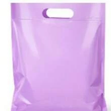 Kit 100 Unidades de Sacolas Plásticas Boca Palhaço para loja 20x30 Alça Vazada para loja - Visão 4