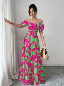 Women Midi Dresses - Green 2 - View 3