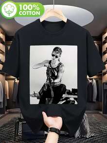 Men T-Shirts - Black - View 6