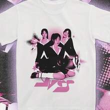 Camiseta de Diseño Exclusivo LOONAs Merchandise Arts Odd Eye Circle Yyxy Top Kpops para Fans, Conciertos, Cumpleaños, Camisetas de Verano para Hombre - forma - Ver 1