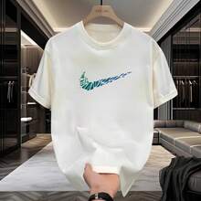 [Outlet] 90% Off In The Area | Summer Fashion Brand Short Sleeve T-Shirt | Knitwear | Men's And Women's Clothing B9ZF - 白色 大標 - 查看 10