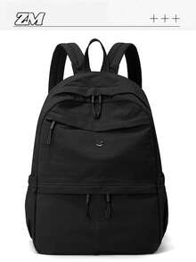 [Multiple Colors Available] Minimalist Lightweight Backpack, Easily Fits Laptop Or Books/Files; Effectively Distributes Weight For Comfortable Long-Term Wear. Suitable As A Student Backpack, Office Commuter Bag, Or Weekend Travel Pack. Fashionable And Practical All-In-One. - Multicolor - View 18