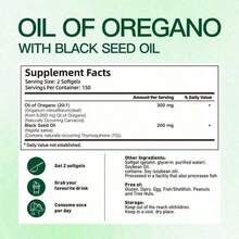 Vivonu Oil Of Oregano With Black Seed Oil Softgels |   6200mg Herbal Equivalent Per Serving |   Ultra High Carvacrol & Thymoquinone |   300 Softgels |   Gluten & Dairy Free - 3PC - 查看 7