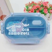 SANRIO 1个三丽鸥Hello Kitty、Kuromi、My Melody午餐盒 - 便当盒带勺子，粉色/蓝色/紫色，可爱动漫人物设计，便携式食物容器，适合学校、办公室、旅行 - 三丽鸥粉丝礼物，学校午餐盒，趣味美学，防漏设计，双层容器，可爱爱好者，生日礼物，开学礼物 - 彩色 - 查看 16