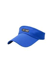 1 PC Personalized "Star"Letter Summer Breathable Air Sun Hats Men Women Adjustable Visor UV Protection Top Empty Solid Sports Tennis Running Sunscreen Cap Hat - Multicolor - View 15