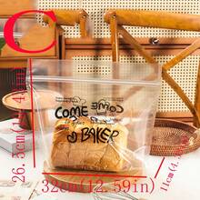 50pcs/Pack Transparent Ziplock Bags With Printed English Letters, Baking, DIY, Cafe, Dessert Shop, Cookies, Candy Packaging - Multicolor - View 4