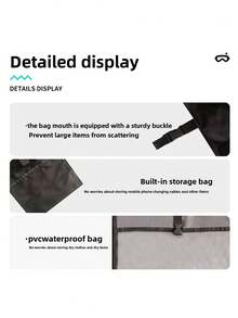 1pc Large Capacity Beach Bag, Mesh Swimsuit Storage Bag, Multifunctional Travel Tote Bag, Shoulder Beach Bag, Swimsuit Storage Pouch - Multicolor - View 12