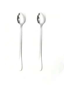 1pc/2pcs/4pcs/6pcs/8pcs Stainless Steel Long Handle Iced Tea Spoon, Coffee Spoon, Ice Cream Stirring Spoon, Kitchen Utensils - View 10