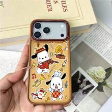 SANRIO スマホケース滑り止めおしゃれfor苹果16ProMax/16Plus/16Pro/16/15ProMax/15Plus/15Pro/15/14ProMax/14Plus/14Pro/14/16E/13ProMax/13Pro/13/12ProMax/12Pro/12/11ProMax/11落下防止はんとうめい滑り止め - 橙色 - チェックする 2