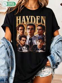 Counterfeit Vintage Hayden Christensen T-Shirt, 90s And Beyond # Graphic T-Shirt, Hayden Christensen Gift For Fans - Black - View 6