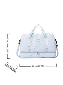 Nueva bolsa de equipaje minimalista de moda versátil casual para deportes y fitness, bolsa para viajes cortos, gran capacidad, impermeable, versátil y exquisita, bolsa para estudiantes unive - Bronce - Ver 10