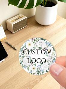 [客製化] 48/96/192/384/768張 2英吋客製化貼紙/Logo貼紙/婚禮貼紙/個性化貼紙，客製化品牌封印貼紙，適用於創業公司、婚禮、禮品與促銷 - 客製化貼紙、客製化Logo封印貼紙、洗禮貼紙、個性化貼紙 - 單件 - 查看 3
