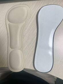 QKC 2 buah Sol Sepatu Hak Tinggi Wanita, Lembut & Nyaman, Perekat Mandiri, Menyerap Keringat & Anti Selip, Cocok Untuk Sandal Musim Panas - Krem - View 5