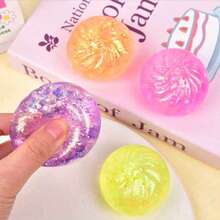 POKOJA LAND 1 Stück glitzerndes, buntes Knautschspielzeug in Teigtaschenform (zufällige Farbe) - Verschiedenfarbig - Übersicht 5