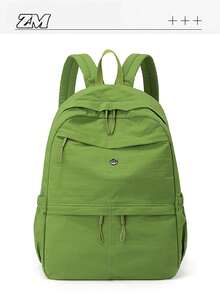 [Multiple Colors Available] Minimalist Lightweight Backpack, Easily Fits Laptop Or Books/Files; Effectively Distributes Weight For Comfortable Long-Term Wear. Suitable As A Student Backpack, Office Commuter Bag, Or Weekend Travel Pack. Fashionable And Practical All-In-One. - Multicolor - View 11