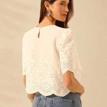 Women Blouses & Shirts - White - View 3