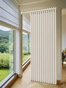 現代折疊隔間簾附塑料掛鉤,多尺寸可選,適用臥室、浴室、走廊與客廳,高品質隔間屏風,極簡裝飾,耐用布料,全年使用聚酯纖維門簾,居家隔間簾,遮光防蚊,加厚遮光門簾 - menlian - 查看 6