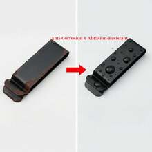 2件裝 69x22mm 黑色金屬彈簧鋼腰帶夾，重型多用途工具夾口袋夾，適用於鑰匙架、槍套、皮套製作，男士DIY工具、旅行日常攜帶五金配件 - A - 查看 7