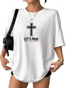 Lindas Camisetas Unisex Casuales Premium ¿Necesitas Oración? Camiseta Gráfica Unisex de Algodón Suave "Tap My Shoulder" – Inspiración de Fe Cristiana con Versículo Bíblico, Ropa Casual Urbana - Blanco - Ver 2
