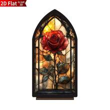 Gothic Stained Glass Starry Sky Dragon Acrylic Bookend, Mysterious Dark Fantasy Desktop Decor, Medieval Cathedral Window Style Room Decoration, Vintage Starry Sky Dragon Tabletop Display Ornament - Multicolor - View 17
