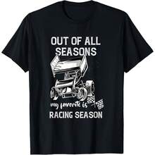 Sprint Car Racing Season Race Car Sprint Car Racing T-Shirt - Black - View 1