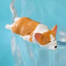 1-5pcs Cute Puppy Desktop Computer Decor, Vivid Posture, Exquisite & Compact, Resin Material, Can Decorate Monitor, Office Desk, Fish Tank, Also A Special Gift - Multicolor - View 7