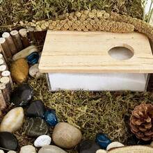 Nhà tắm cho chuột Hamster, hộp cát trong suốt cho chuột Hamster, bồn tắm, hộp tắm cho thú cưng nhỏ, phụ kiện trong suốt - Hình chữ nhật - Xem 4