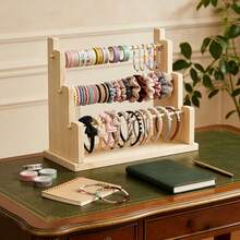 Multi-Layer Jewelry Display Rack, High Capacity Beaded Storage Rack, 3-Tier/5-Tier Trapezoid Bracelet, Necklace And Anklet Display Stand, Suitable For Hair Clips, Hair Ties, Headbands, Accessory Organizer Shelf For Desk, Cabinet, Vanity - Multicolor - View 5