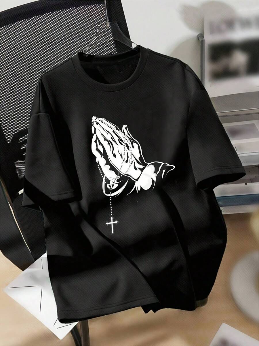 Camiseta unisex% algodón, modelo 2026, lavable aáquina, cómoda para todas las estaciones, adecuada para deportes al aire libre, fiestas en la playa y uso diario, con un diseño novedoso y estilo moderno, ¡tu mejor elección! - Negro - Ver 1
