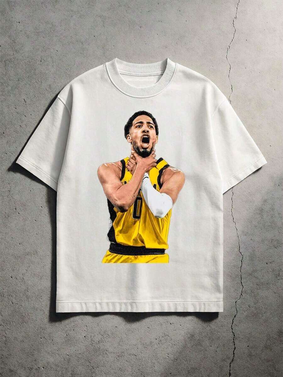 Compatible con la camiseta Pacers Halliburton Magic Cover de 220g - Blanco - Ver 1