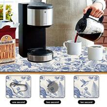 1pc Floral & Hummingbird Pattern Absorbent Drying Mat, Suitable For Dining Table And Cafe, Multipurpose Drainage Pad, Home Gift, Desktop Decor - XYLSD-366 - View 7
