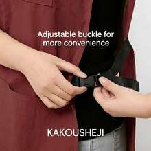 1pc Creative Apron Vest With Adjustable Buckle Design, Anti-Stain, Breathable, Durable, Waterproof, Suitable For Cafe, Barbershop, Dessert Shop, Milk Tea Shop, Restaurant, Etc. - One Size Fits All - View 5