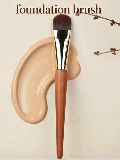 New Redwood Color Makeup Brushes Set, Including Concealer Brush, Highlighter Brush, Detail Brush, BB Cream Brush, Suitable For Covering Dark Circles, Eye Bags, Spots, Portable Makeup Tools