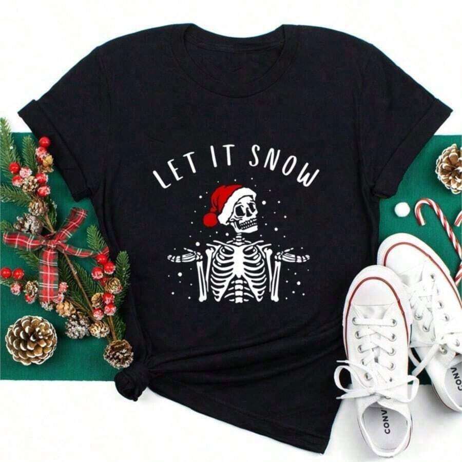 Women's T-Shirt With Colorful Butterfly And Petal Print For A Super Happy Summer, Fashionable Short Sleeve Round Neck T-Shirt, Cute Cartoon T-Shirt For Women, Women's Clothing - 藍色的 - 查看 1